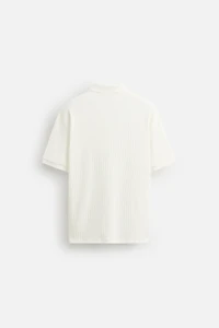 RIB KNIT POLO SHIRT