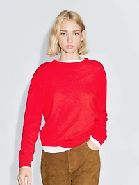 Pull en maille de cachemire à col rond