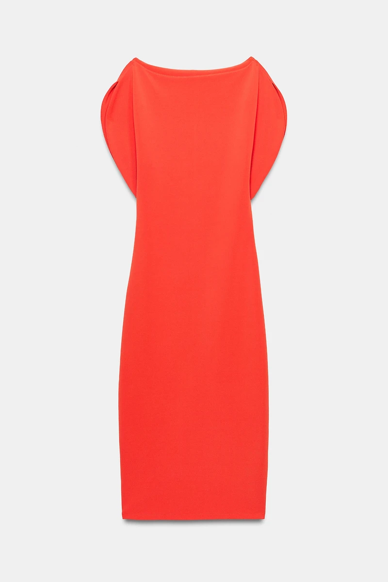 VOLUMINOUS MIDI DRESS