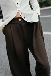 GOLD BUTTON PALAZZO PANTS