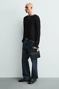 TEXTURED CROSSBODY BAG