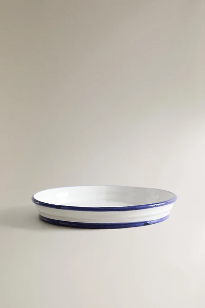 PLAT GRÈS BORD CONTRASTANT