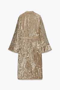 ZW COLLECTION LIMITED EDITION EMBROIDERED VELVET KIMONO