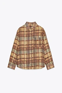 ZW COLLECTION RAMIE PLAID SHIRT