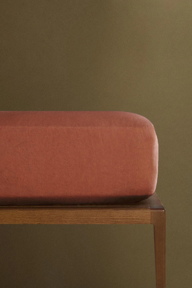 WASHED LINEN FITTED SHEET | 11.8" THICK (140 GXM²)