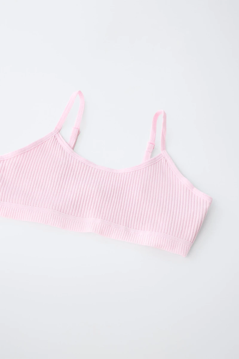 9-14 YEARS / THREE-PACK OF RIBBED TOPS