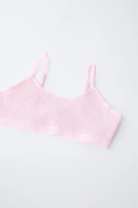 9-14 YEARS / THREE-PACK OF RIBBED TOPS