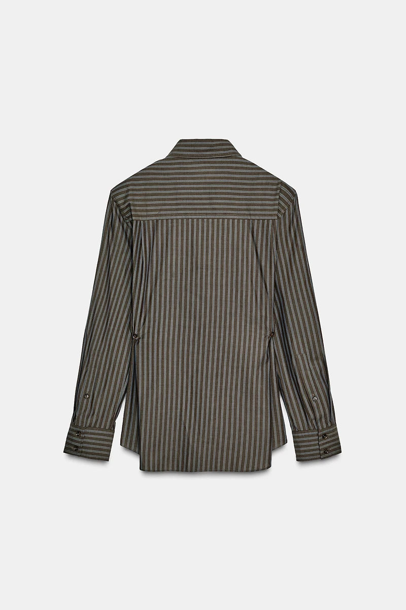 CHEMISE EN POPELINE RAYÉE