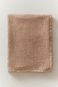 TWO-TONE WAFFLE BATH TOWEL