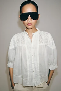 CHEMISE ROMANTIQUE EN COTON ZW COLLECTION