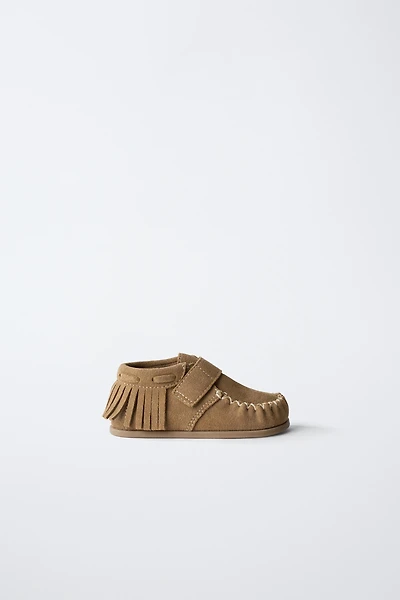 BAREFOOT LEATHER FRINGE BOOTS