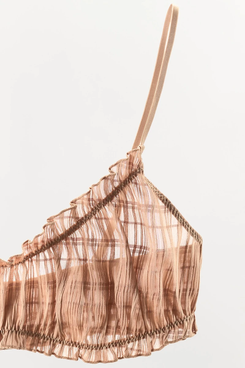 BRALETTE ÉLASTIQUES FRONCÉS