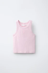 RIBBED WASHED TANK TOP AND BERMUDA SET