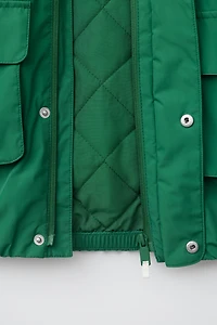 WATER REPELLENT CONTRAST DETAIL PARKA