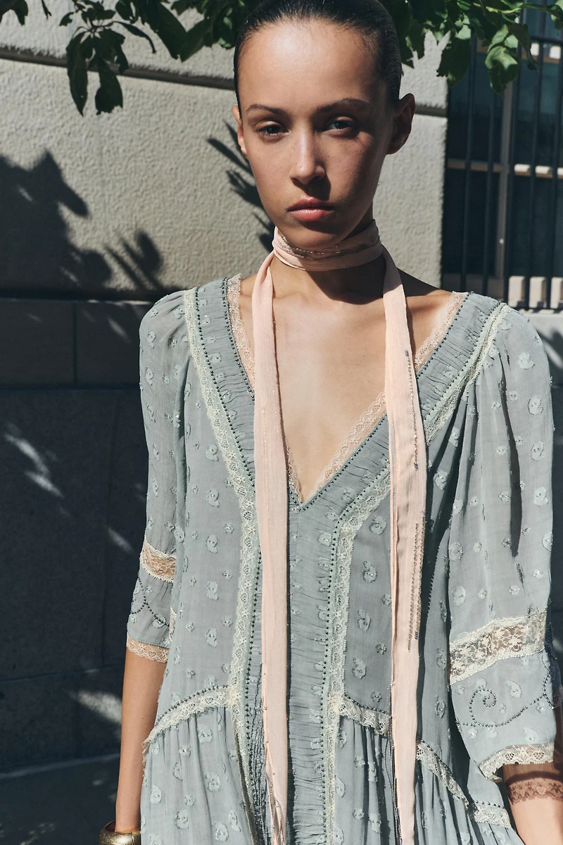 FOULARD FANTAISIE FRANGES
