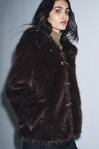 ZW COLLECTION FAUX FUR SHORT COAT