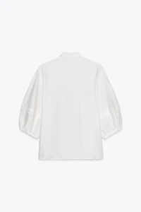 PINTUCK CREPE BLOUSE