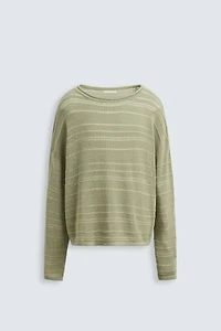 PULL EN JACQUARD À RAYURES