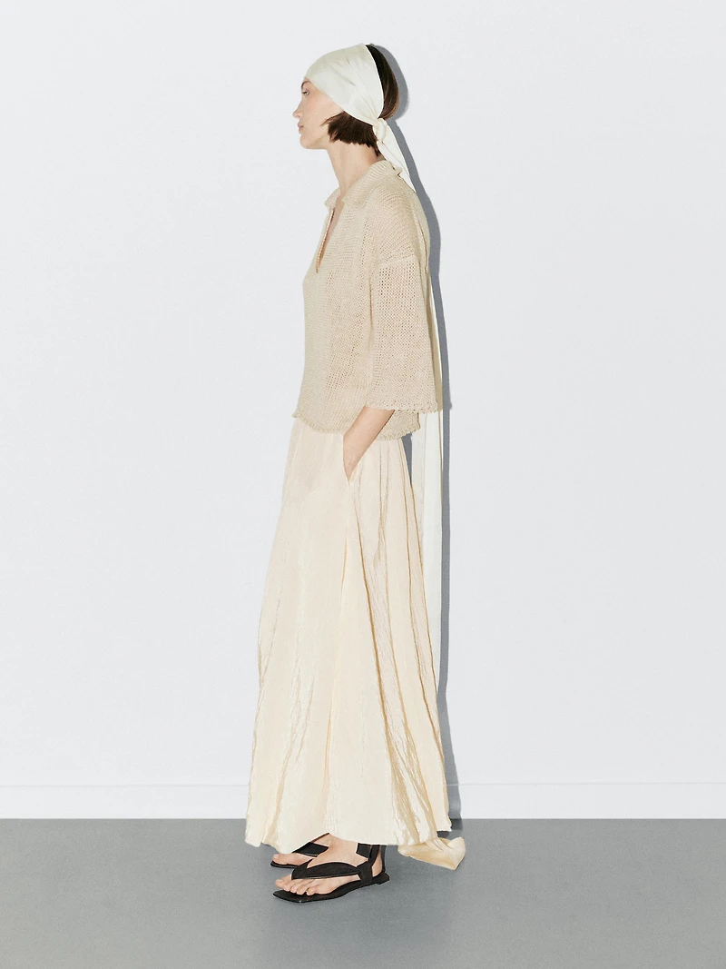 Polo sweater with open collar - STUDIO