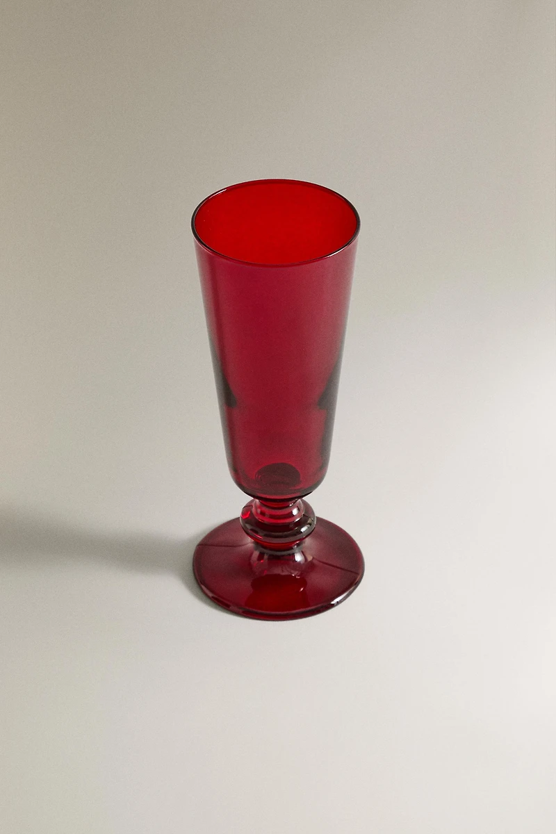 CHRISTMAS FLUTE GLASS