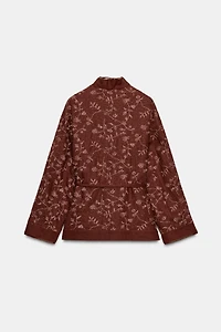 ZW COLLECTION LINEN EMBROIDERED KIMONO