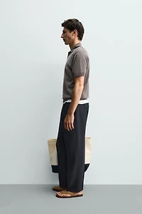 PANTALON REGULAR FIT 100% LAINE