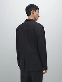 Veste de costume en laine mélangée
