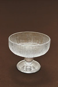 ICE-CREAM CUP GLASS WITH RAISED DESIGN