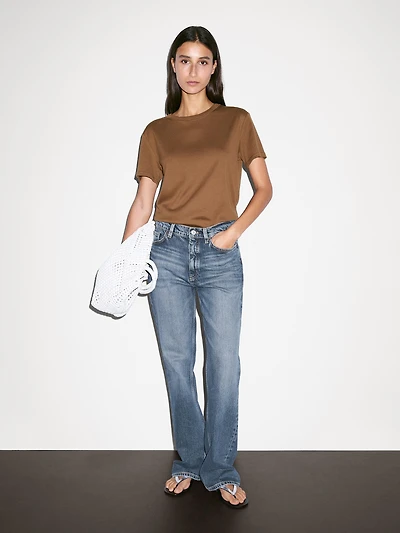 Regular fit t-shirt with collar detail