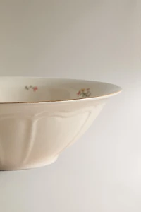 FLORAL PORCELAIN SALAD BOWL