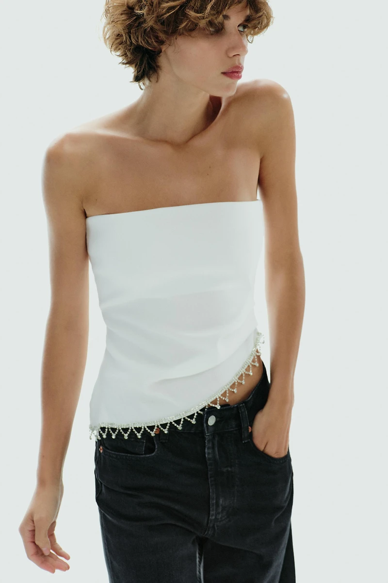 JEWEL STRAPLESS TOP