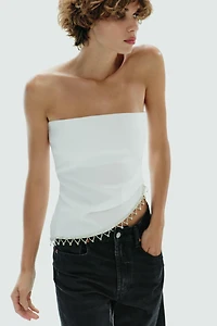JEWEL STRAPLESS TOP