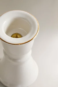 PHOTOPHORE PORCELAINE BORD NOËL