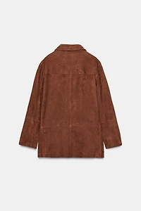 ZW COLLECTION LIMITED EDITION OVERSIZED SUEDE LEATHER BLAZER