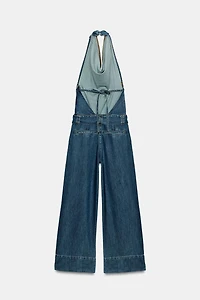 COMBINAISON DENIM HALTER Z1975 AVEC CEINTURE