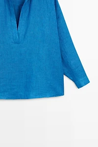 100% linen flowing blouse