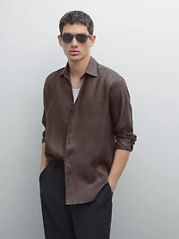 Lightweight regular fit twill shirt