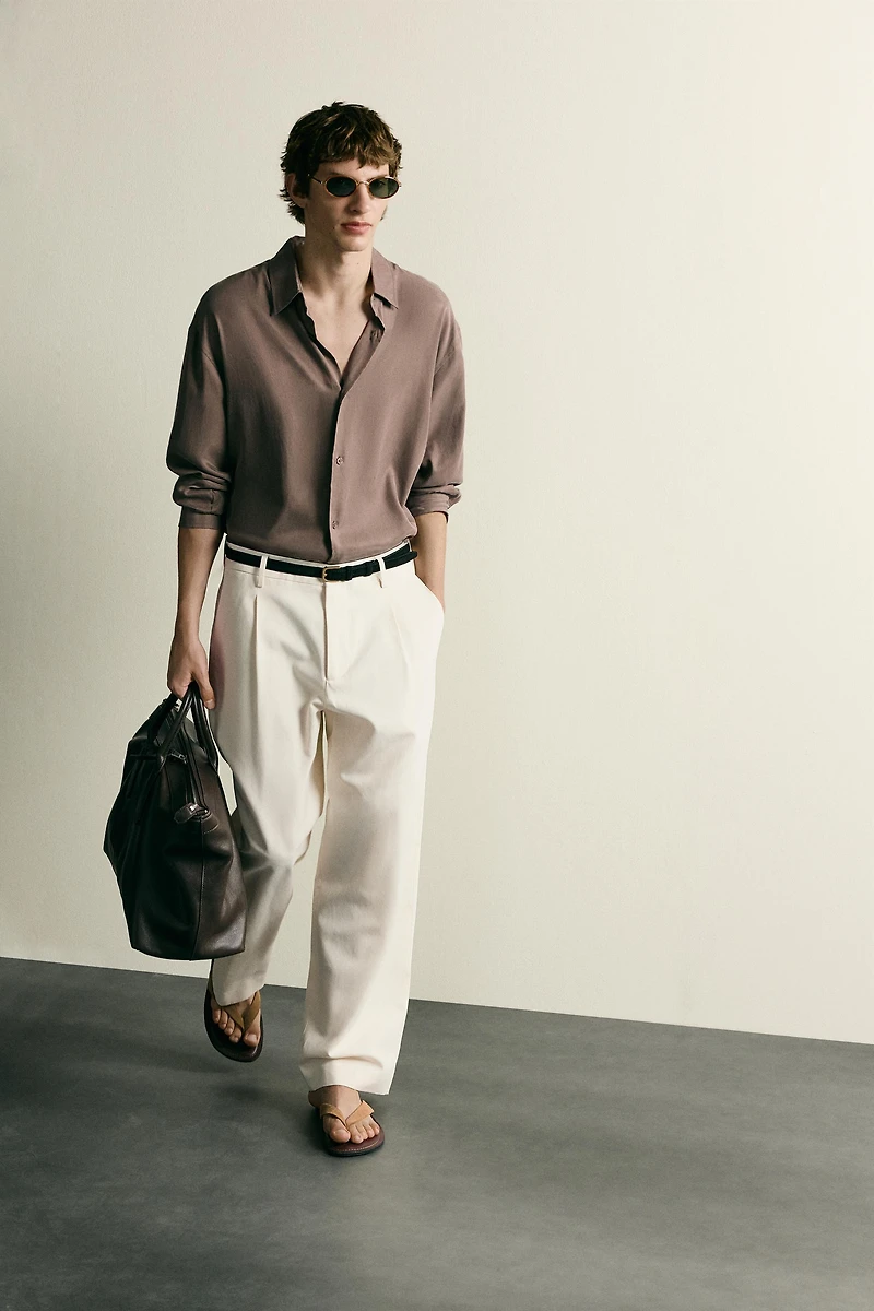 RELAXED FIT FLOWY SHIRT