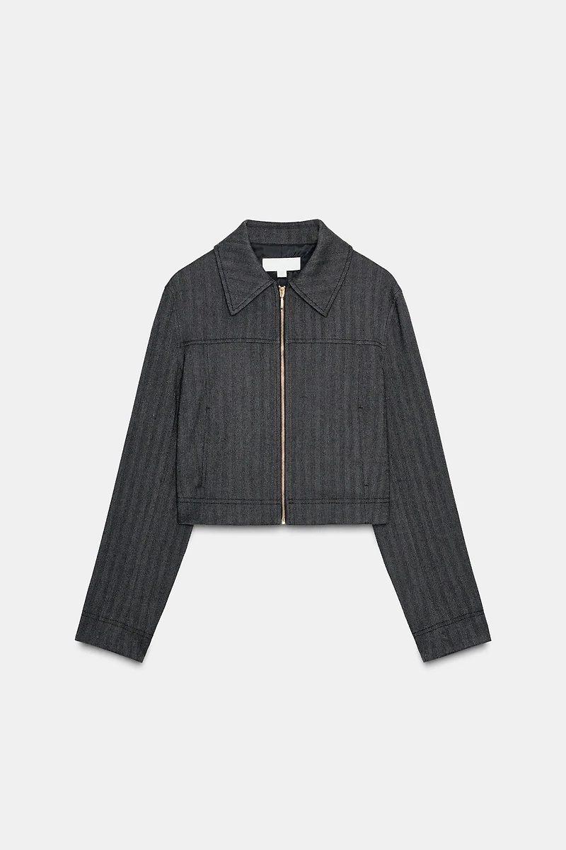 BLAZER COURT À CHEVRONS