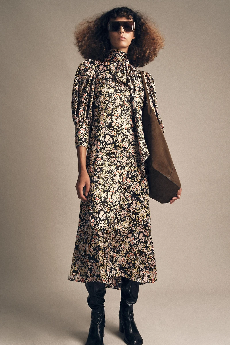 ZW COLLECTION FLORAL MIDI DRESS