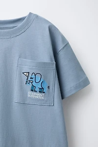 ANIMAL EMBROIDERY T-SHIRT