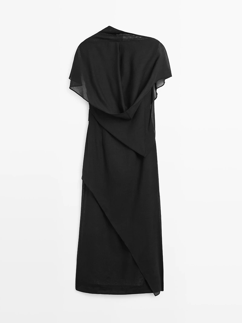 Midi dress with hood detail - STUDIO