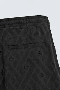 GEOMETRIC JACQUARD SHORTS