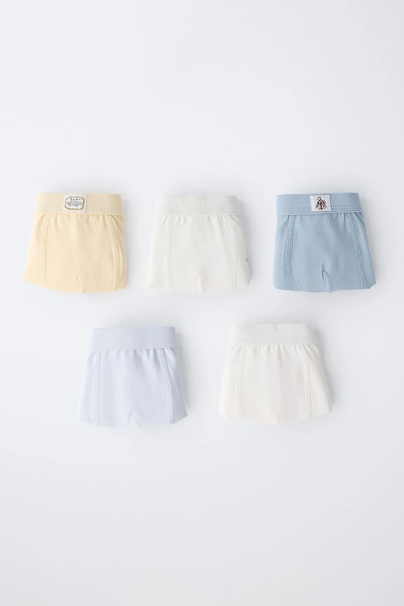 2-6 YEARS / FIVE-PACK OF CIRCUS BOXERS