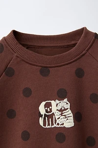 NAON JEONG © POLKA DOT SWEATSHIRT