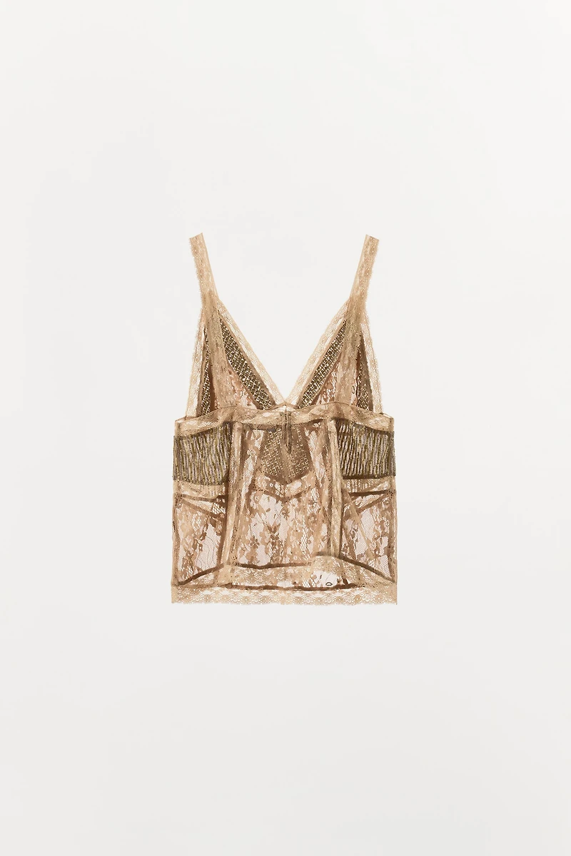 LIMITED EDITION LACE SEQUIN TOP