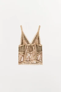 LIMITED EDITION LACE SEQUIN TOP