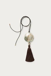 SHIMMER SHELL CORD NECKLACE MARISA BERENSON X ZARA