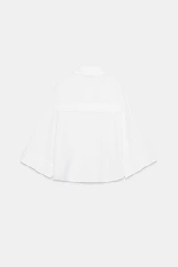 LINEN BLEND SHIRT WITH WIDE SLEEVES