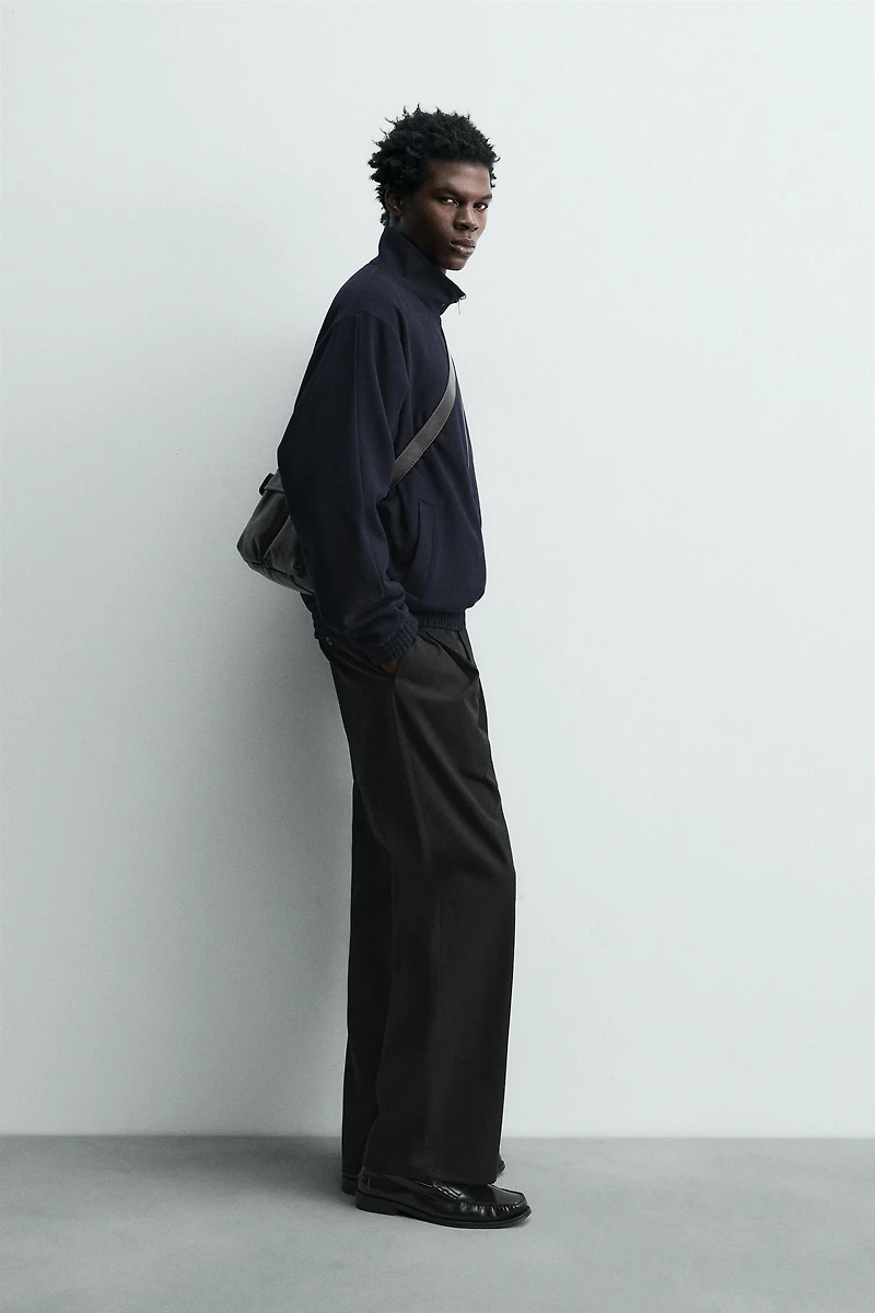 REVERSIBLE WOOL - CASHMERE BOMBER JACKET